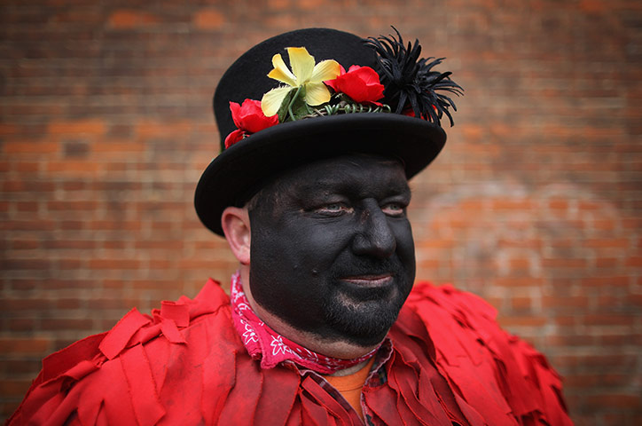 chimney festival: Jim Snelling from the Motley Morris dance team