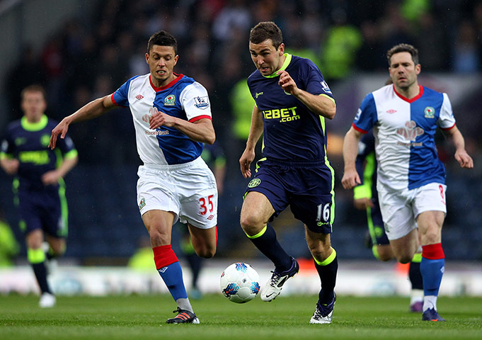 Blackburn v Wigan: James McArthur competes with Jason Lowe