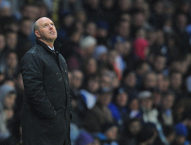 kean sad: Steve Kean looks to the heavens as his side are relegated