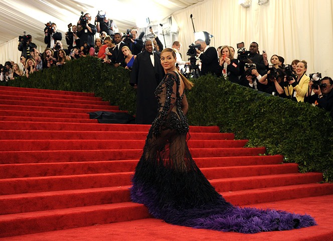 Picture desk live: Beyonce attends the Costume Institute Benefit in New York