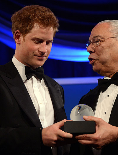 Picture desk live: Prince Harry receives the Distinguished Humanitarian Leadership Award