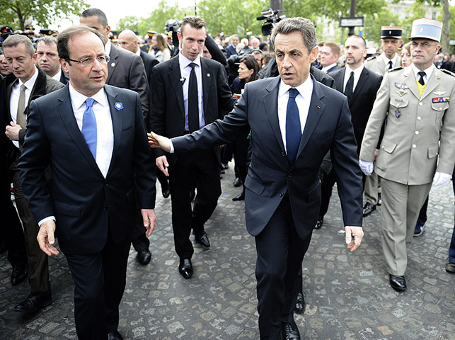 Picture desk live: FRANCE-HISTORY-WWII-SARKOZY-HOLLANDE