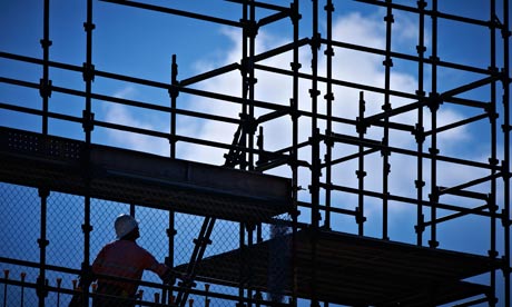 Construction worker on building site