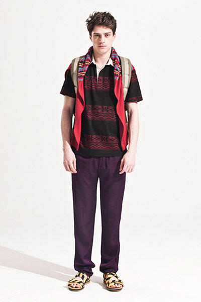 All Ages: Laurent wears a rugby top, jumper and trousers