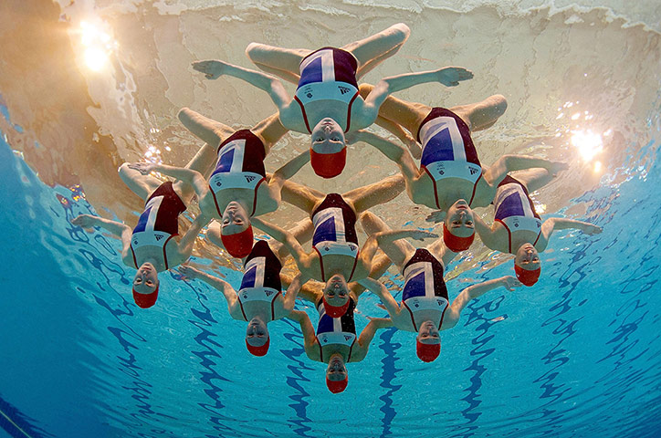 Picture desk live: The British Synchronised Swimming team are announced for the 2012 Olympics
