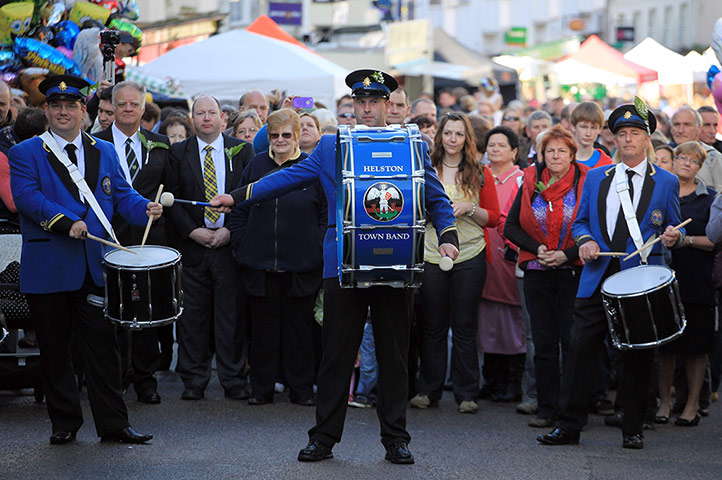 Helston Flora Day: The Helston town band