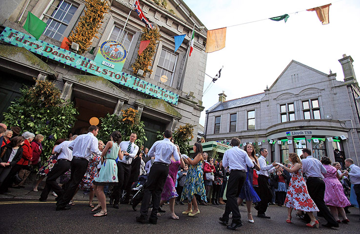 Helston Flora Day: The dancing starts at 7am and continues throughout the day