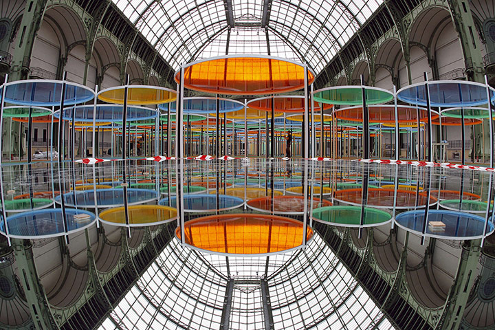 Picture desk live: Daniel Buren's installation at the Grand Palais in Paris