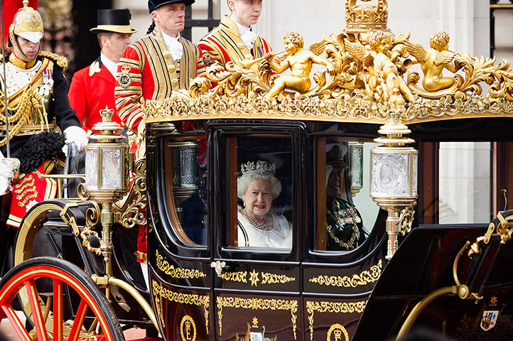 State Opening: Queen Elizabeth Attends The State Opening Of Parliament
