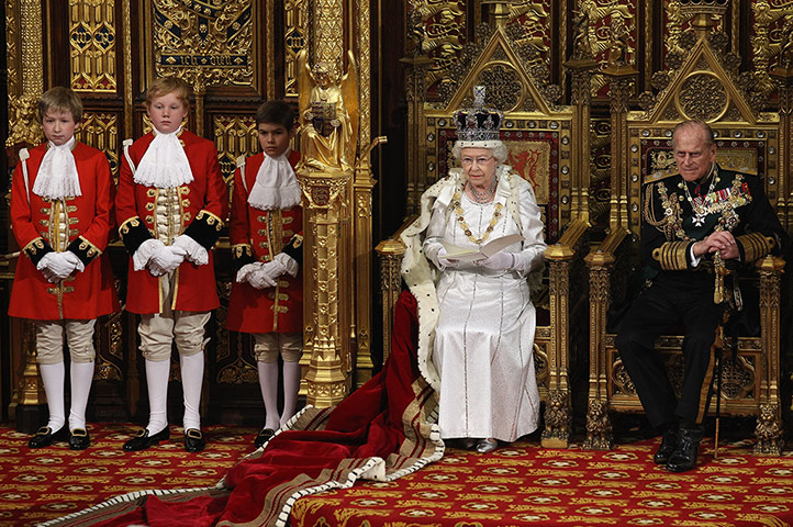 State Opening: Queen Elizabeth reading her speech