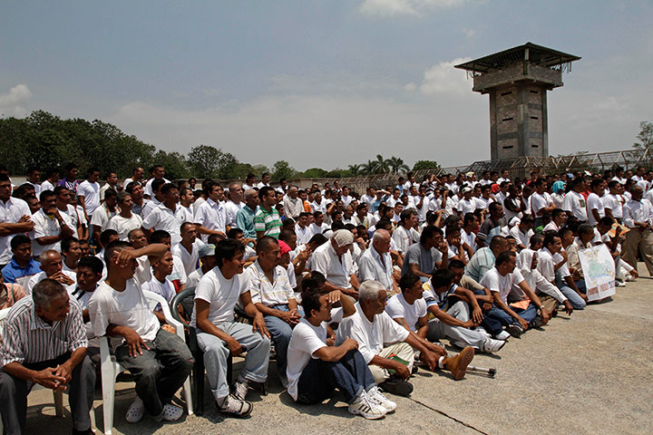 Longer View: Prisoners gather for a Catholic Mass