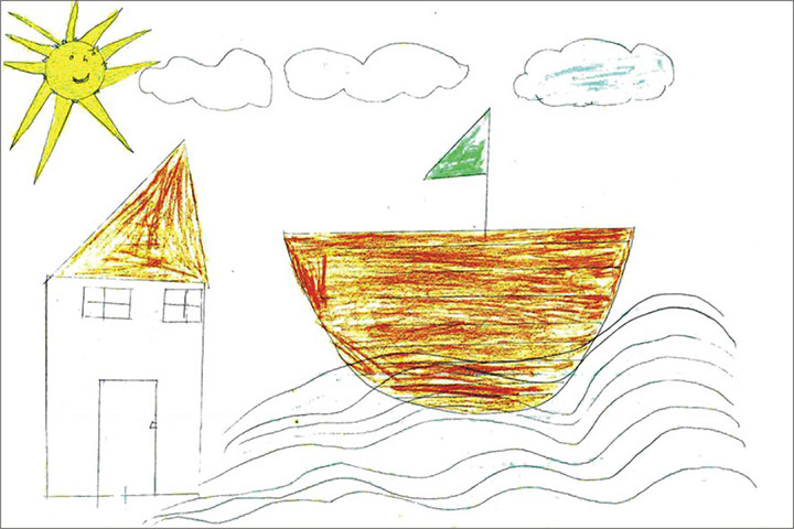 Gaza children drawings: Oxfam exhibition highlights hopes and fears of children in Gaza