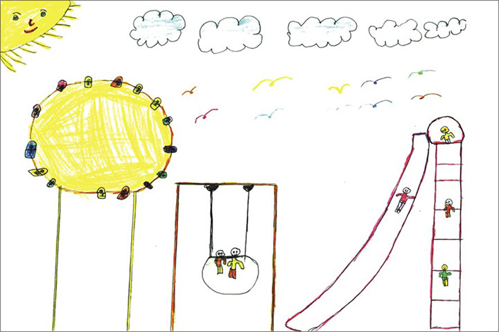Gaza children drawings: Oxfam exhibition highlights hopes and fears of children in Gaza