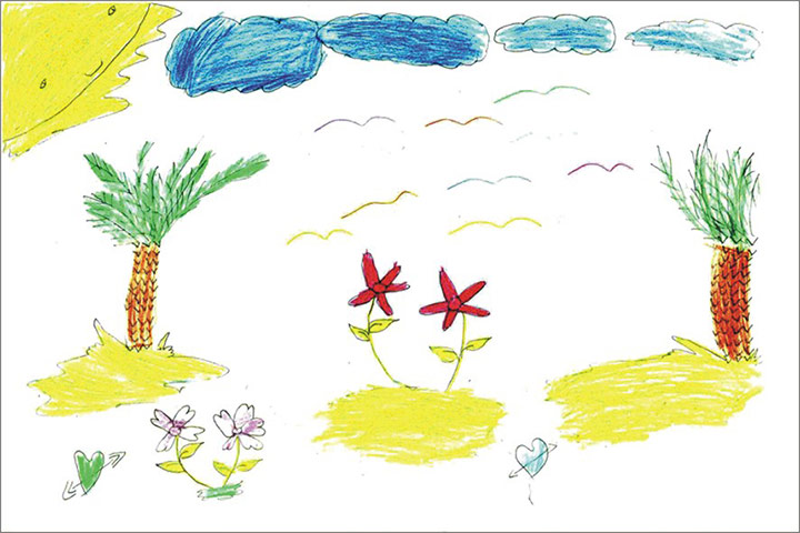 Gaza children drawings: Oxfam exhibition highlights hopes and fears of children in Gaza