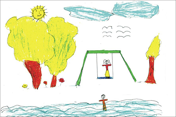 Gaza children drawings: Oxfam exhibition highlights hopes and fears of children in Gaza