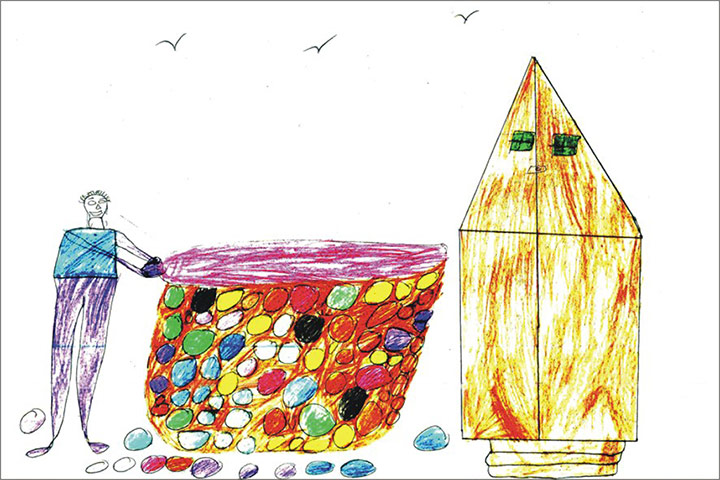 Gaza children drawings: Oxfam exhibition highlights hopes and fears of children in Gaza