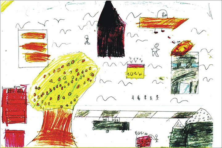 Gaza children drawings: Oxfam exhibition highlights hopes and fears of children in Gaza