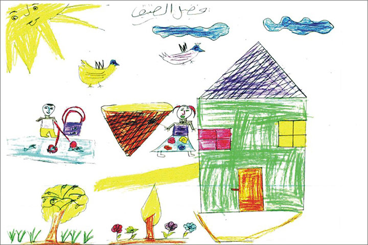 Gaza children drawings: Oxfam exhibition highlights hopes and fears of children in Gaza