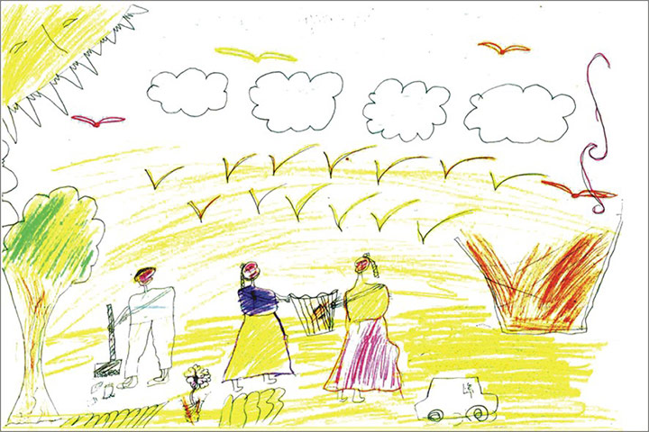 Gaza children drawings: Oxfam exhibition highlights hopes and fears of children in Gaza