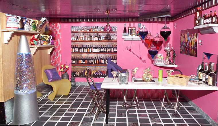 Dolls' houses: Sarah Whitlam castle bar