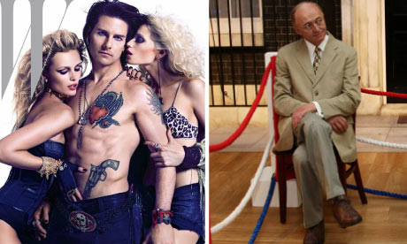 Tom Cruise on the cover of W and Ken Livingstone's wax model.