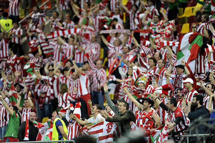 Europa League Final: The Athletic Bilbao's fans are in fine voice before kick-off