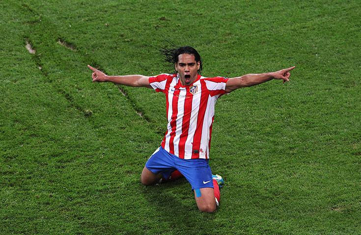 Europa League Final: Falcao celebrates