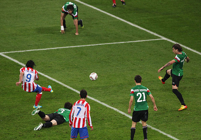 Final Europa League: Falcao scores his and Atletico Madrid's second goal