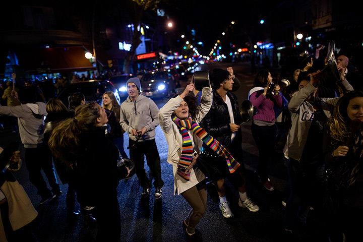 24 hours in pictures: People demonstrate during a protest against Argentina's President
