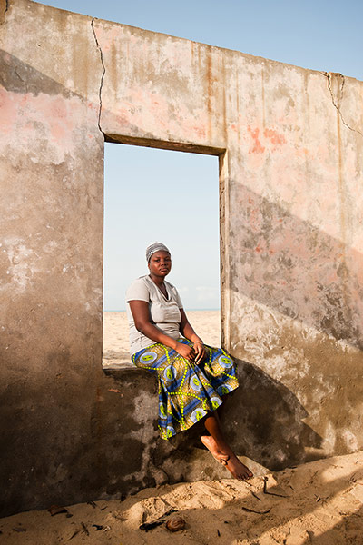 We Face Forward: Paulina Dzimado's traditional family home in Lolonyakope near Ada, Ghana