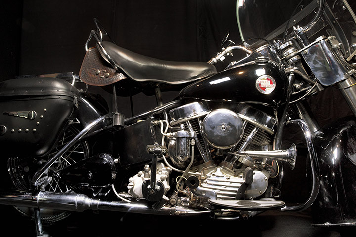 Pilgrimage: Elivis's 1957 Harley-Davidson Hydra Glide motorcycle