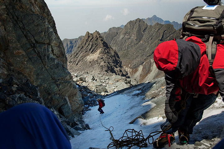 Rwenzori mountains: on the border between Uganda and the Democratic Republic of the Congo