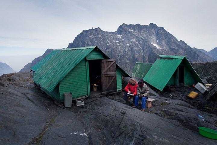Rwenzori mountains: on the border between Uganda and the Democratic Republic of the Congo