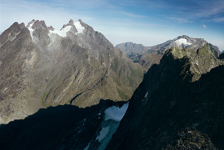 Rwenzori mountains: on the border between Uganda and the Democratic Republic of the Congo