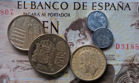 Spanish pesetas