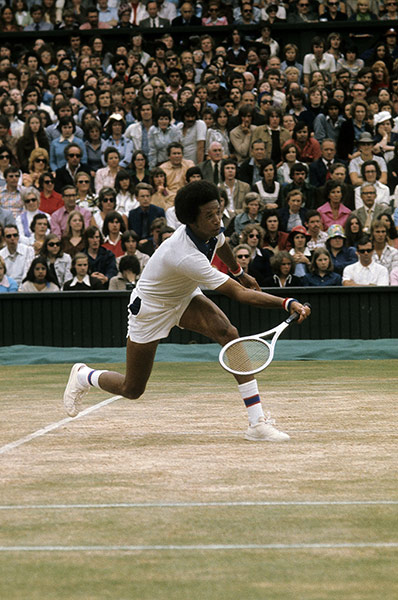 Tennis: July 1975: Wimbledon Lawn Tennis Championships, Arthur Ashe