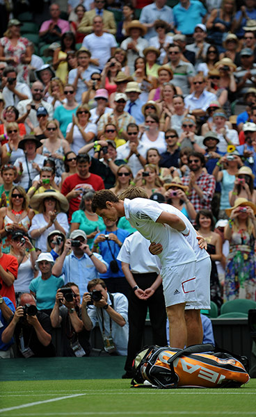 Tennis: Britain's Andy Murray (front)and Finland