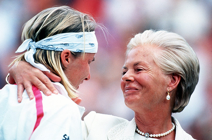 Tennis: Novotna & Duchess of Kent