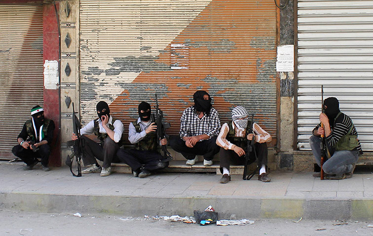Picture Desk Live: Free Syrian Army members in Damascus