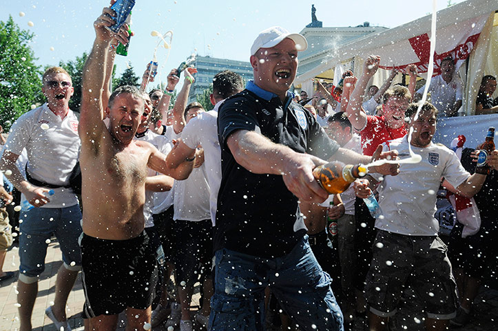 Picture Desk Live: English football fans in Ukraine