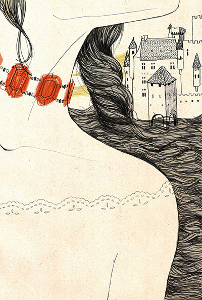 Book Illo Comp 2: Bloody Chamber by Sidsel Sorensen