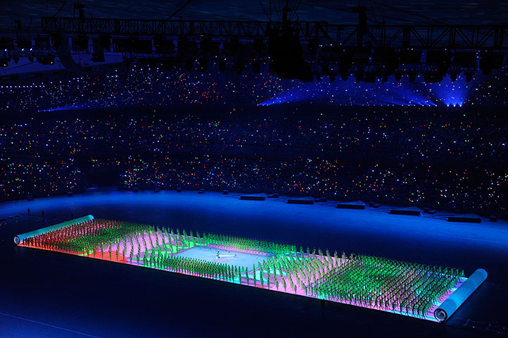 Olympic games opening: Beijing 2008: The opening ceremonyat the Bird's Nest