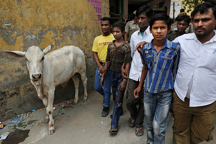 24 hours: New Delhi, India: Young Indian bonded child labourers after being rescued