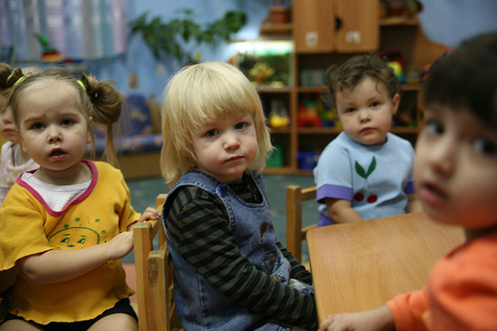 Russian Family: Russian Family: Lilya, Pasha and daughter Anfisa