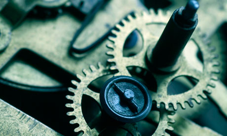 Gears inside of a watch