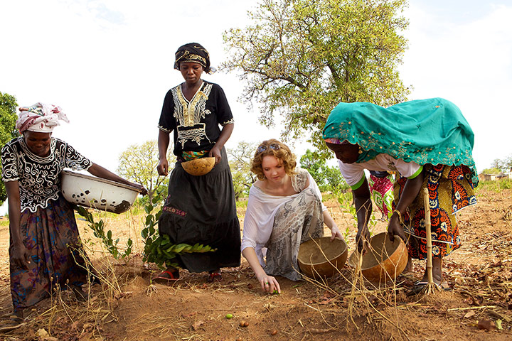 Body shop shea butter: Lily Cole's Visit to Ghana