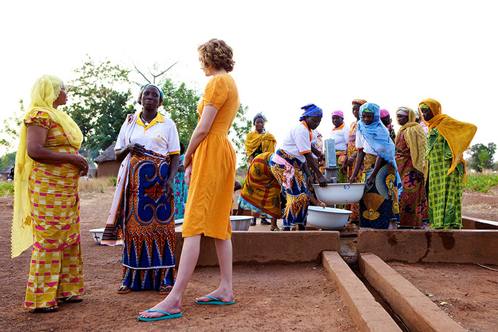 Body shop shea butter: Lily Cole's Visit to Ghana