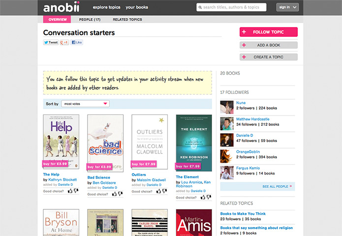 Week in Business: anobii website