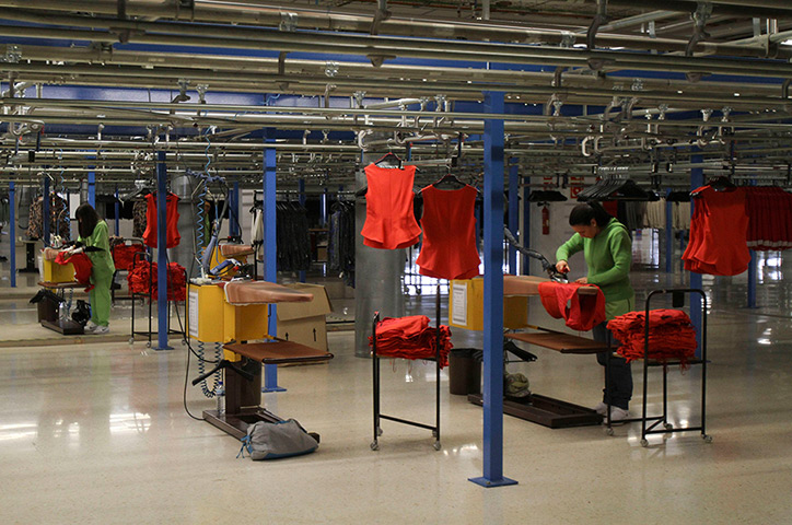 Week in Business: Women work at the Zara factory in Arteixo, northern Spain
