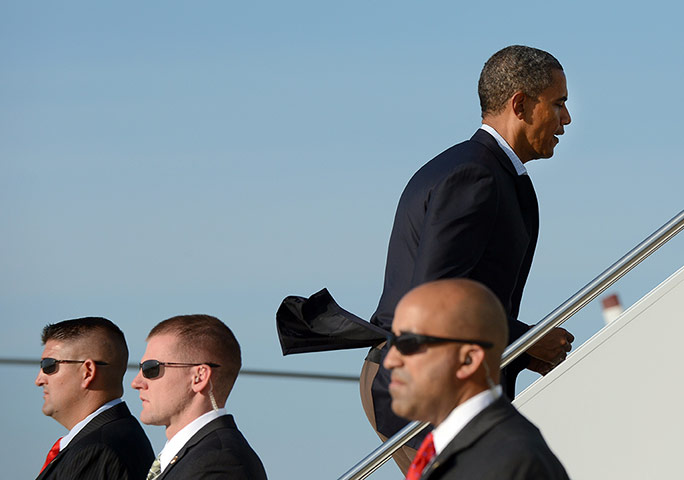 Picture desk live: US President Barack Obama boards Air For